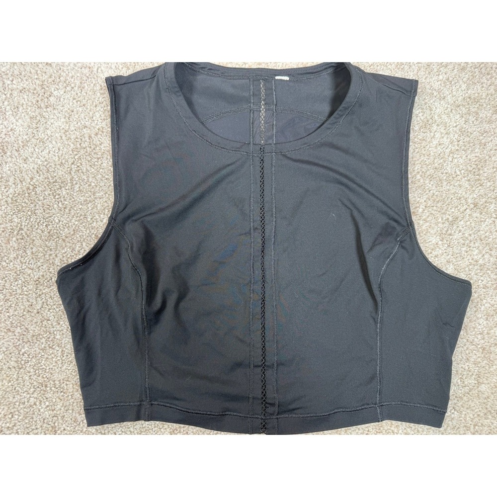Lululemon Black Crop Tank Top See Measurements